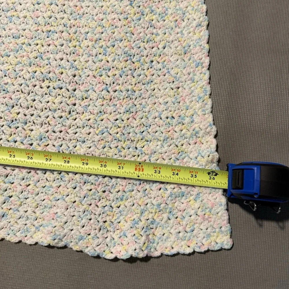 Homemade crocheted afghan baby Crib blanket‎ 36